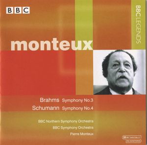 Brahms: Symphony no. 3 / Schumann: Symphony no. 4 (Live)