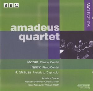 Mozart: Clarinet Quintet / Franck: Piano Quintet / R. Strauss: Prelude to "Capriccio" (Live)