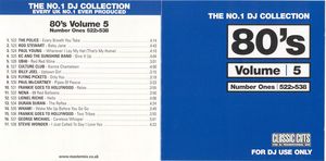 The No.1 DJ Collection: 80’s, Volume 5