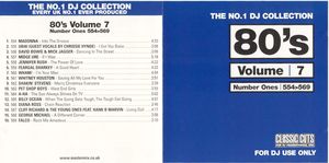 The No.1 DJ Collection: 80s, Volume 7