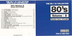 The No.1 DJ Collection: 80's, Volume 8