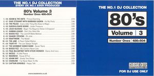 The No.1 DJ Collection: 80's, Volume 3