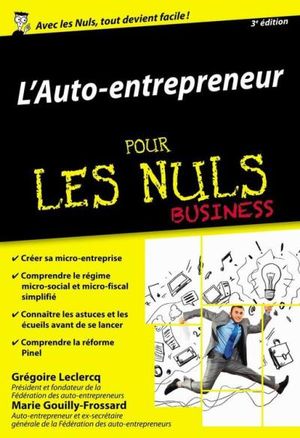 Auto-entrepreneur pour les Nuls, édition poche, 3ème édition