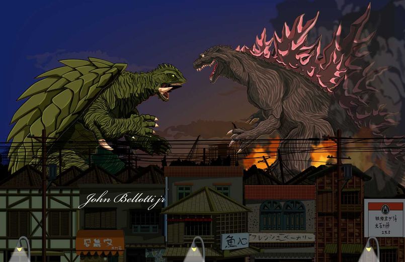 Illustration Godzilla et le Kaiju Eiga en générale ! Illustration Godzilla et le Kaiju Eiga en générale !
