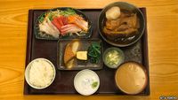 Kue Set Meal and Namerou Cold Chazuke of Ookayama, Meguro Ward, Tokyo