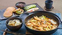 Rika’s TOKYO CUISINE Pan-steamed Salmon & Vegetables with Miso Sauce