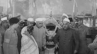 1948. Les funérailles de Gandhi