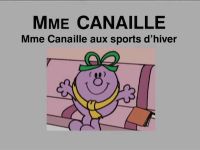 Mme Canaille aux sports d'hiver