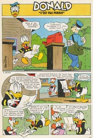 Permis de bonne conduite - Donald Duck