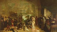 "L'atelier du peintre" de Gustave Courbet (1855)