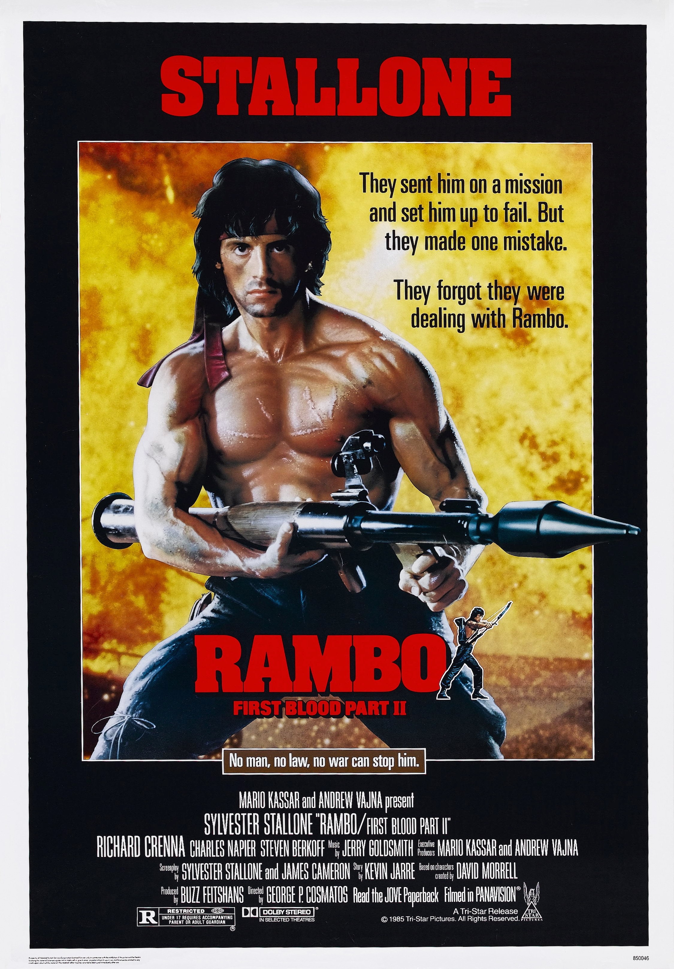 Distribution De Rambo 2 : La Mission Affiches, posters et images de Rambo II : La Mission (1985)