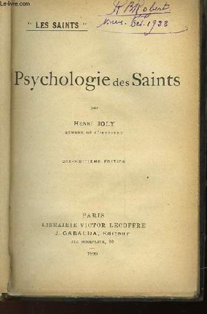 Psychologie des Saints