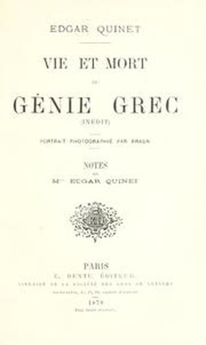 Vie et mort du génie grec