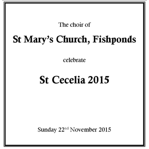 St Cecelia 2015 (Live)