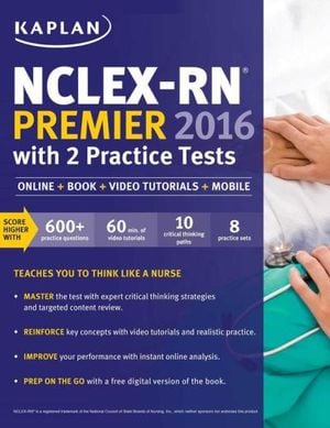 NCLEX-RN Premier 2016 with 2 Practice Tests