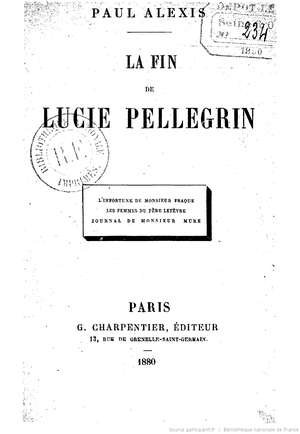 La Fin de Lucie Pellegrin