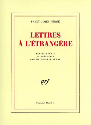 Lettres a l'etrangere
