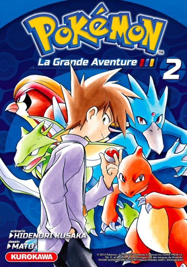 Pokémon La Grande Aventure tome MATO et Hidenori Kusaka