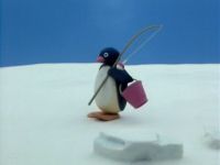 Pingu va pêcher