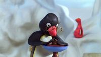 Pingu fait de la poterie