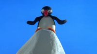 Pingu à la piscine