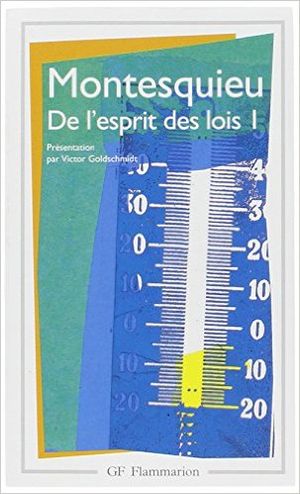 De l'esprit des lois