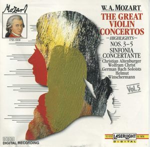 Vol. 5: The Great Violin Concertos (Highlights): Nos. 3-5 / Sinfonia concertante