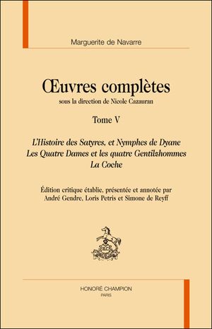 L'histoire des satyres et des nymphes de Dyane et autres textes