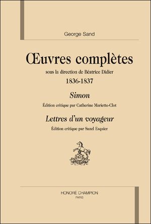 Georges Sand, oeuvres complètes 1836-1837