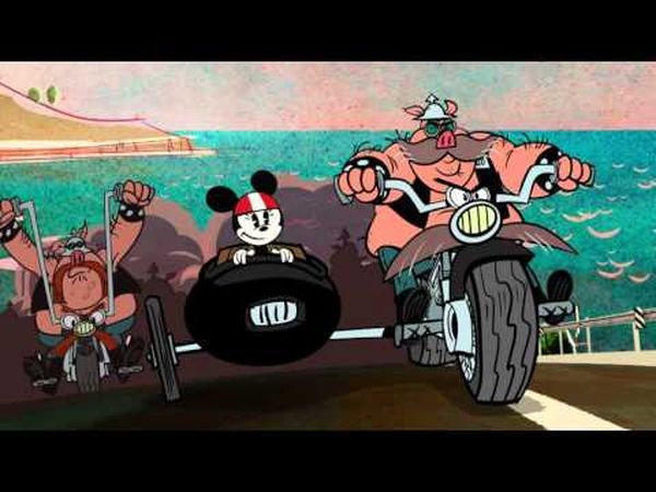 Mickey et les motards