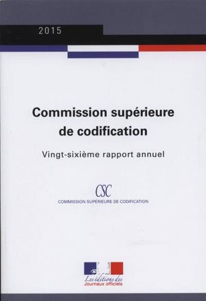 Rapport annuel de la Commission supérieure de codification