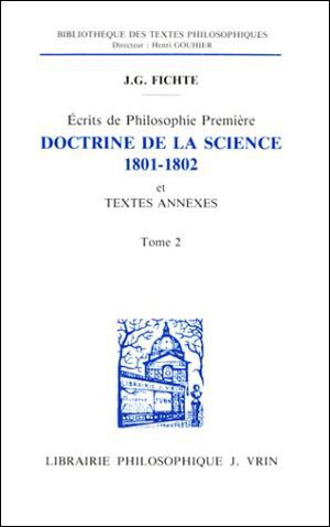 Doctrine de la science 1801-1802