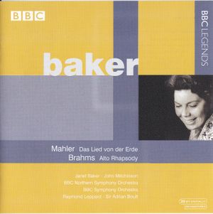 Mahler: Das Lied von der Erde / Brahms: Alto Rhapsody