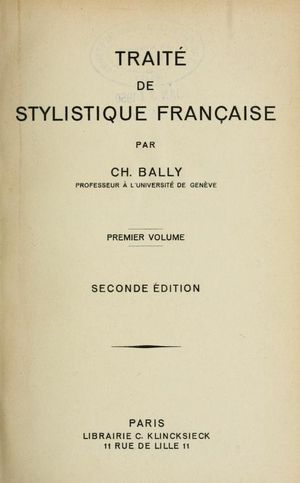Traité de stylistique française
