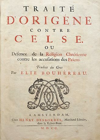 HISTOIRE ABRÉGÉE DE L'ÉGLISE - PAR M. LHOMOND – France - année 1818 (avec images et cartes) Contre_Celse