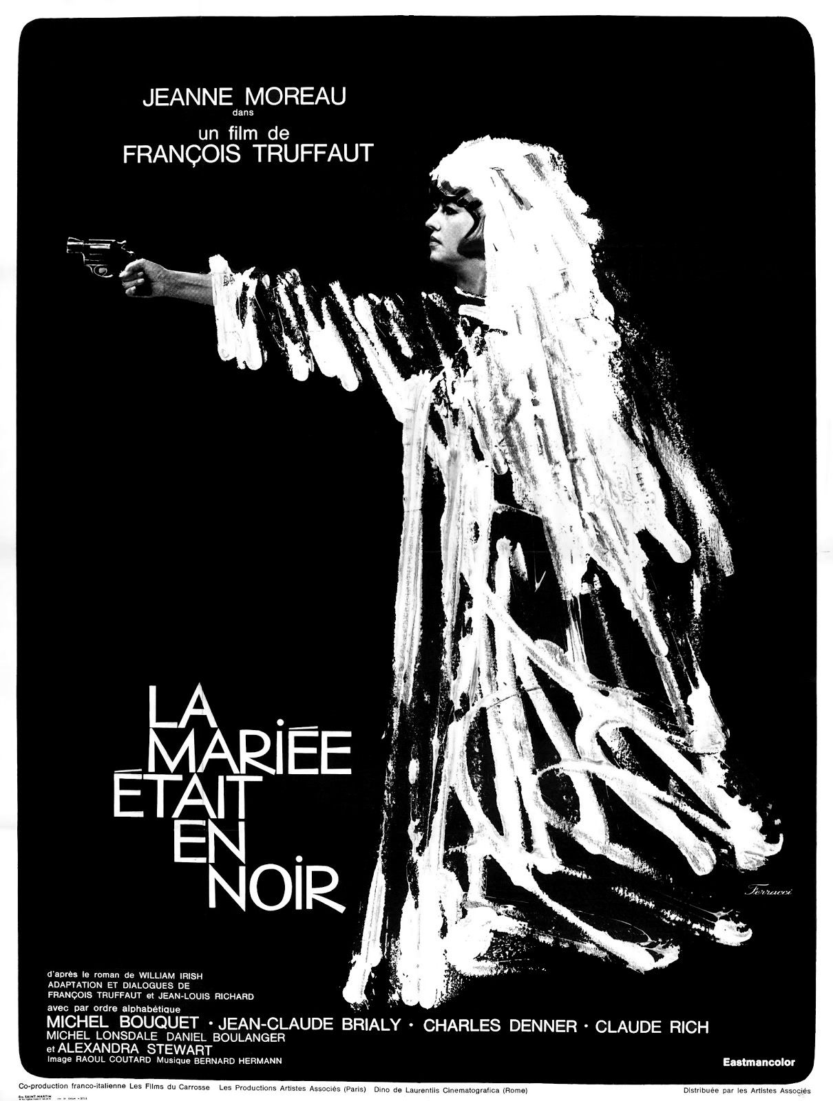 La Mariée était En Noir Film Complet Ferracci | Film poster design, Theatre poster, Movie posters