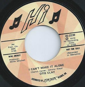 I Can’t Make It Alone (Single)