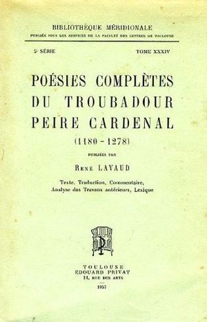 Poésies complètes du troubadour