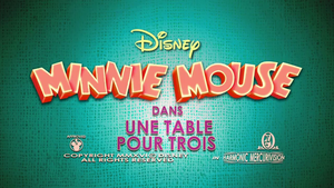 Minnie Mouse : Une table pour trois