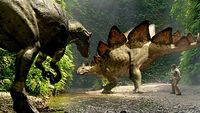 Stegosaurus and Painting