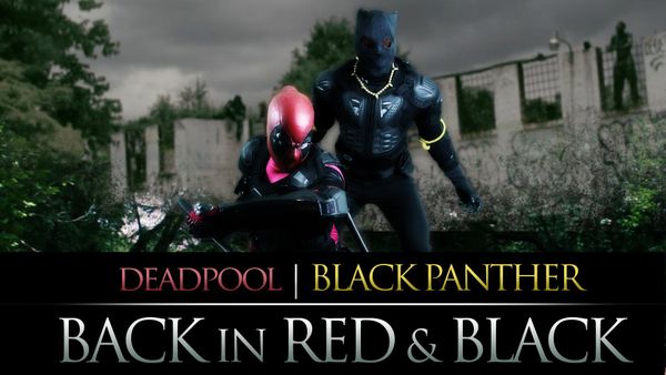 DeadPool Black Panther Back in Red & Black