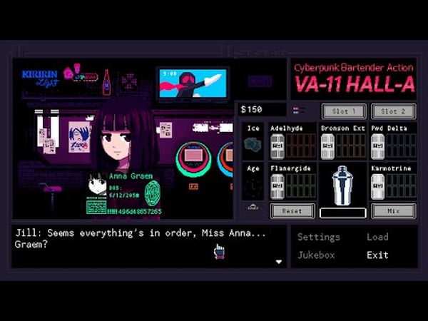 VA-11 Hall-A: Cyberpunk Bartender Action