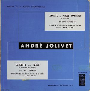 Concerto pour ondes Martenot et orchestre / Concerto pour harpe et orchestre de chambre