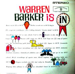 Warren Barker Is “In”