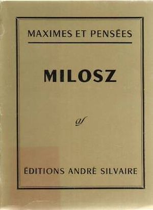 Maximes et pensées