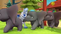 Les trois bébés éléphants