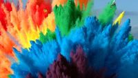 25 Airbag Rainbow Explosion in 4K