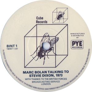 Marc Bolan Talking To Stevie Dixon, 1973 (Single)