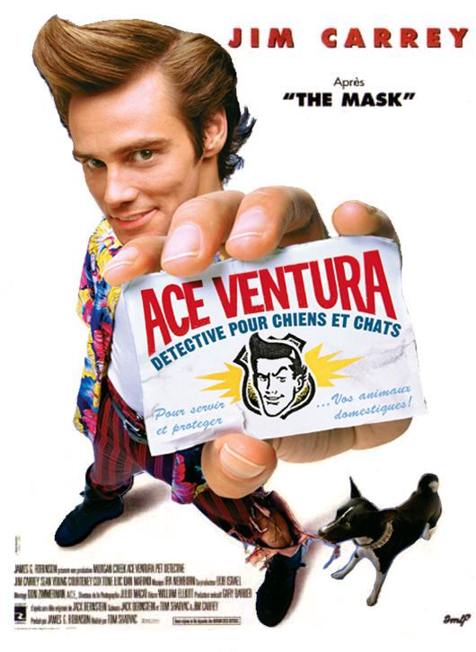 Résultat de recherche d'images pour "Ace Ventura : détective chien et chat affiche"