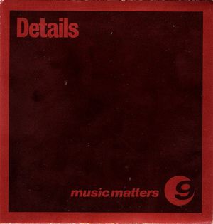 Details: Music Matters, Volume 9